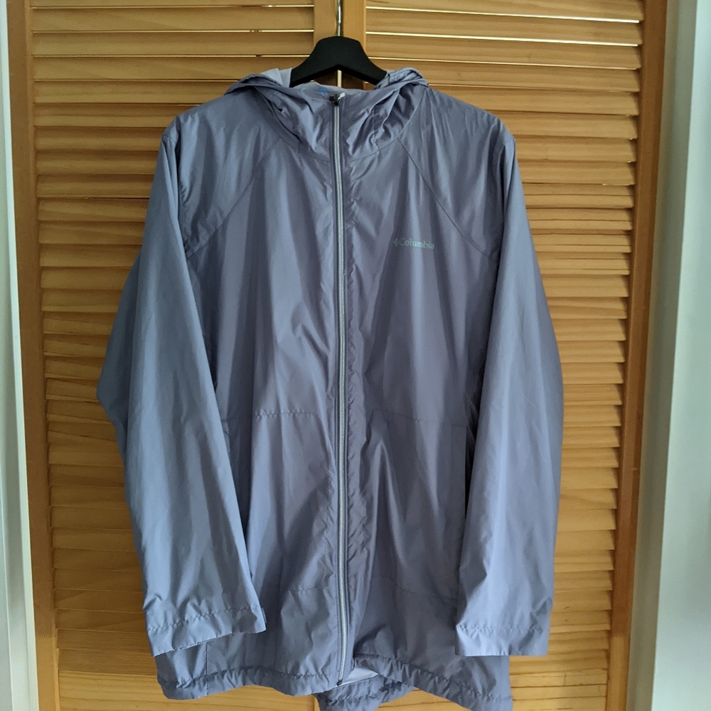 Columbia Purple Raincoat Lightweight Hooded